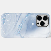 Coques Case-Mate iPhone Modern Stone Dusty Blue Marble (Verso (horizontal))