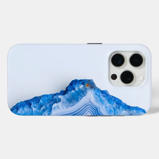 Coques Case-Mate iPhone Modern Stone Dusty Blue Marble (Verso (horizontal))