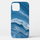 Coques Case-Mate iPhone Modern Stone Dusty Blue Marble (Verso)