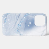 Coques Case-Mate iPhone Modern Stone Dusty Blue Marble (Verso (horizontal))