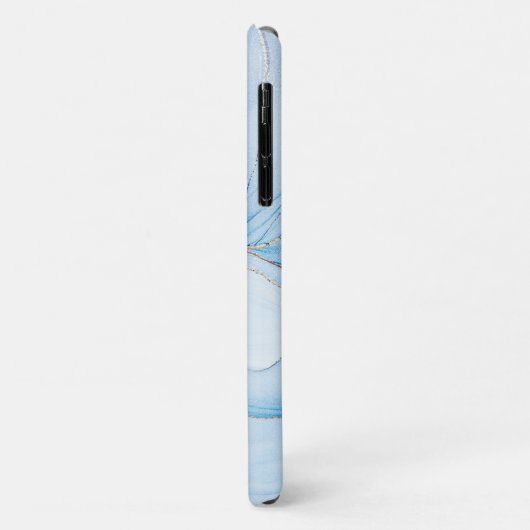 Coques Case-Mate iPhone Modern Stone Dusty Blue Marble (Dos/Gauche)