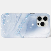 Coques Case-Mate iPhone Modern Stone Dusty Blue Marble (Verso (horizontal))