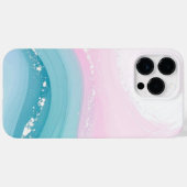 Coques Case-Mate iPhone Modern Stone Dusty Blue Marble (Verso (horizontal))