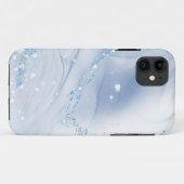 Coques Case-Mate iPhone Modern Stone Dusty Blue Marble (Dos (Horizontal))