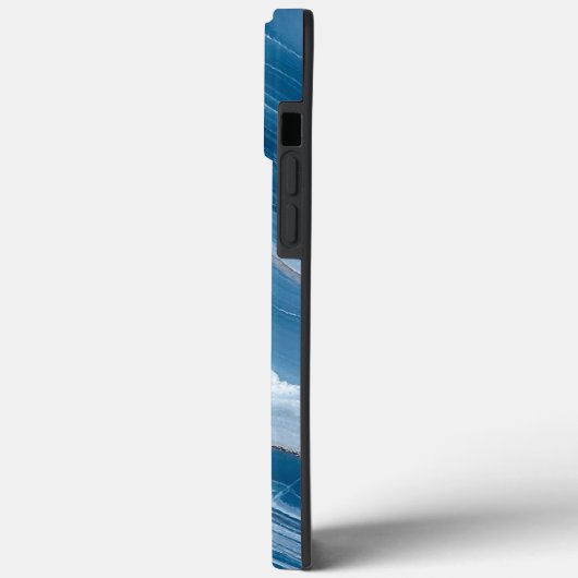 Coques Case-Mate iPhone Modern Stone Dusty Blue Marble (Verso / Gauche)