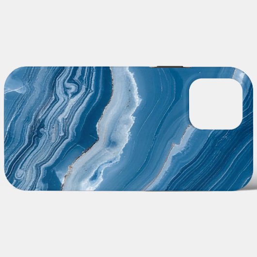 Coques Case-Mate iPhone Modern Stone Dusty Blue Marble (Verso (horizontal))