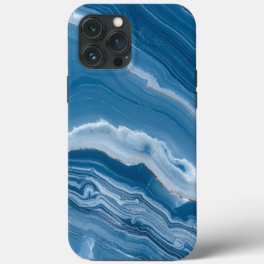 Coques Case-Mate iPhone Modern Stone Dusty Blue Marble (Verso)
