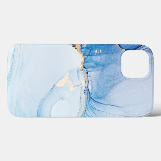 Coques Case-Mate iPhone Modern Stone Dusty Blue Marble (Verso (horizontal))