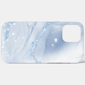 Coques Case-Mate iPhone Modern Stone Dusty Blue Marble (Verso (horizontal))