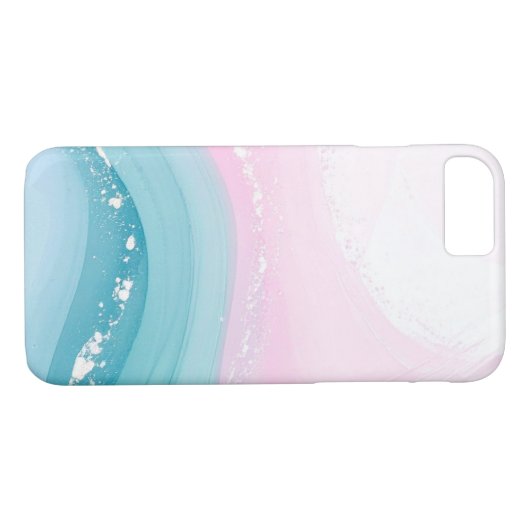 Coques Case-Mate iPhone Modern Stone Dusty Blue Marble (Dos (Horizontal))