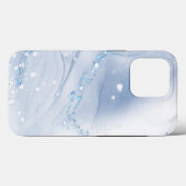 Coques Case-Mate iPhone Modern Stone Dusty Blue Marble (Verso (horizontal))