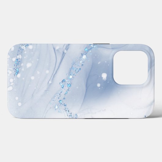 Coques Case-Mate iPhone Modern Stone Dusty Blue Marble (Verso (horizontal))