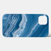 Coques Case-Mate iPhone Modern Stone Dusty Blue Marble (Verso (horizontal))