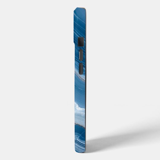 Coques Case-Mate iPhone Modern Stone Dusty Blue Marble (Verso / Gauche)