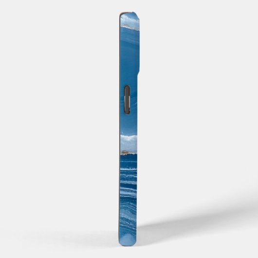Coques Case-Mate iPhone Modern Stone Dusty Blue Marble (Verso / Droite)
