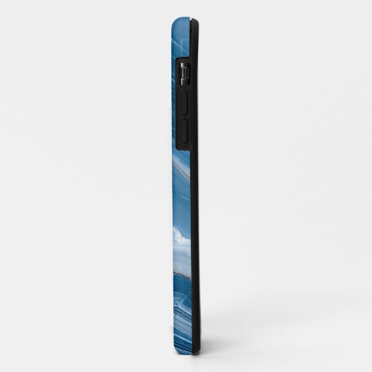 Coques Case-Mate iPhone Modern Stone Dusty Blue Marble (Dos/Gauche)