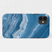 Coques Case-Mate iPhone Modern Stone Dusty Blue Marble (Dos (Horizontal))