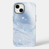 Coques Case-Mate iPhone Modern Stone Dusty Blue Marble (Verso)