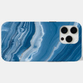 Coques Case-Mate iPhone Modern Stone Dusty Blue Marble (Verso (horizontal))