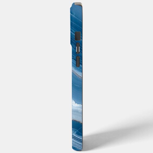 Coques Case-Mate iPhone Modern Stone Dusty Blue Marble (Verso / Gauche)