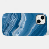 Coques Case-Mate iPhone Modern Stone Dusty Blue Marble (Verso (horizontal))