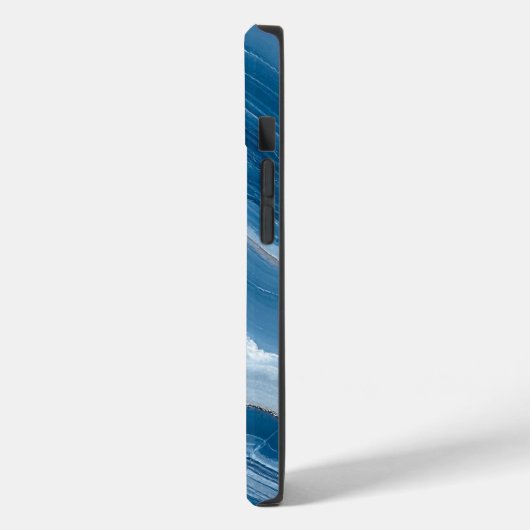 Coques Case-Mate iPhone Modern Stone Dusty Blue Marble (Verso / Gauche)