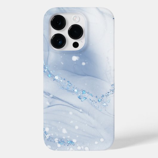 Coques Case-Mate iPhone Modern Stone Dusty Blue Marble (Verso)