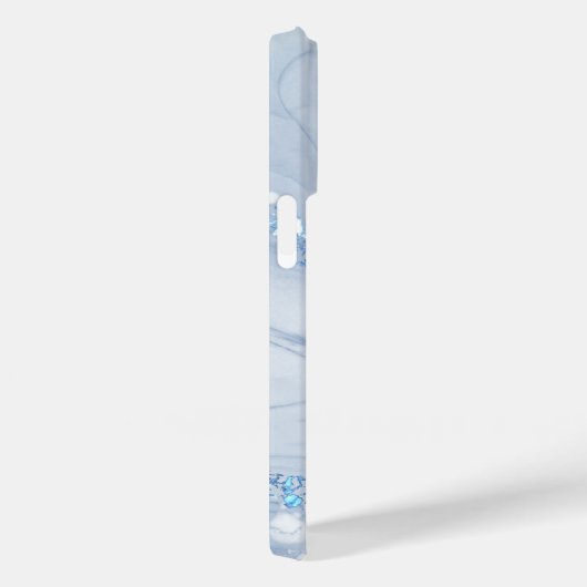 Coques Case-Mate iPhone Modern Stone Dusty Blue Marble (Verso / Droite)