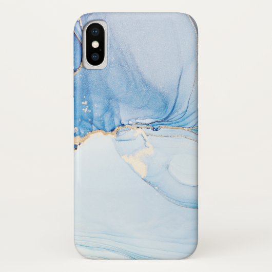 Coques Case-Mate iPhone Modern Stone Dusty Blue Marble (Dos)