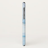 Coques Case-Mate iPhone Modern Stone Dusty Blue Marble (Dos/Gauche)