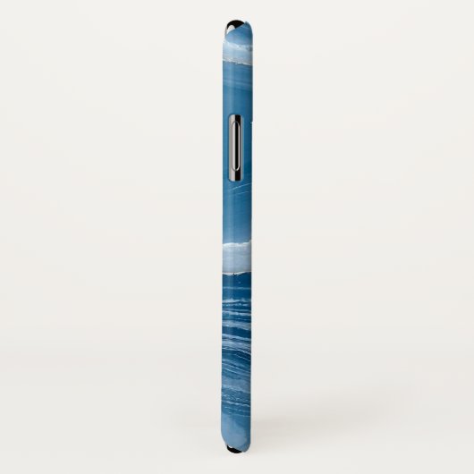 Coques Case-Mate iPhone Modern Stone Dusty Blue Marble (Dos/Droite)