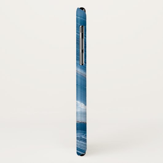 Coques Case-Mate iPhone Modern Stone Dusty Blue Marble (Dos/Gauche)