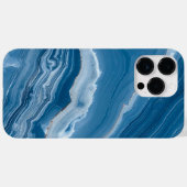 Coques Case-Mate iPhone Modern Stone Dusty Blue Marble (Verso (horizontal))