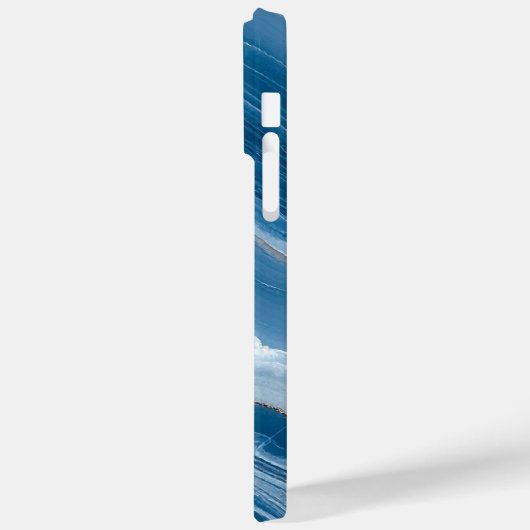 Coques Case-Mate iPhone Modern Stone Dusty Blue Marble (Verso / Gauche)