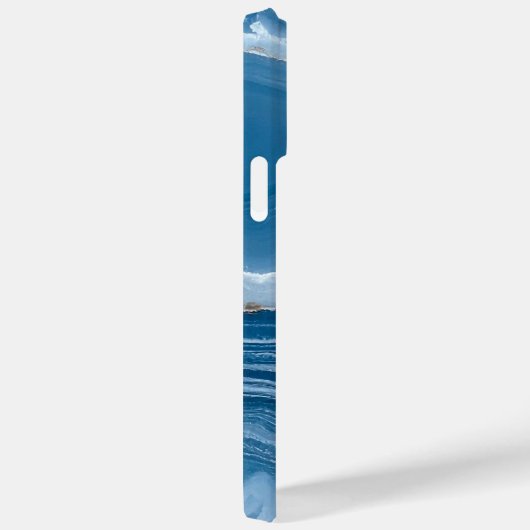 Coques Case-Mate iPhone Modern Stone Dusty Blue Marble (Verso / Droite)