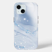 Coques Case-Mate iPhone Modern Stone Dusty Blue Marble (Verso)