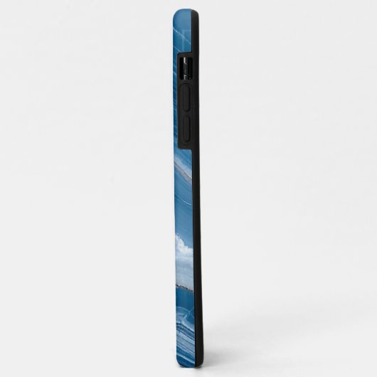 Coques Case-Mate iPhone Modern Stone Dusty Blue Marble (Dos/Gauche)