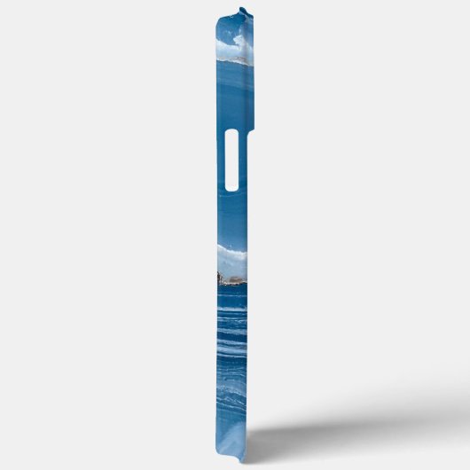 Coques Case-Mate iPhone Modern Stone Dusty Blue Marble (Verso / Droite)