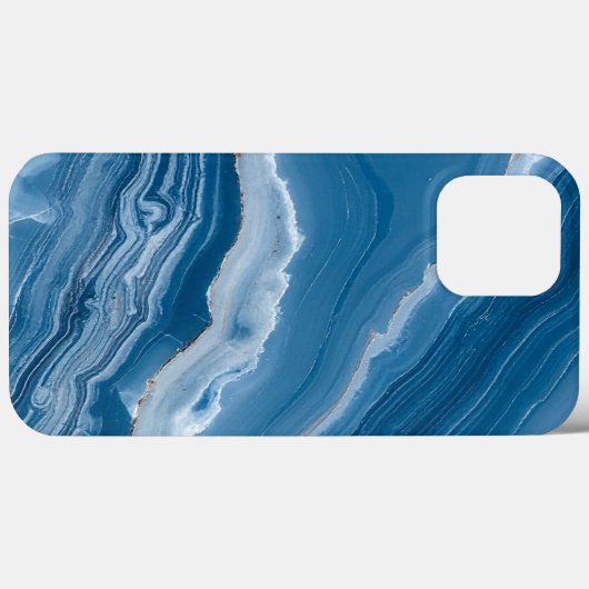 Coques Case-Mate iPhone Modern Stone Dusty Blue Marble (Verso (horizontal))
