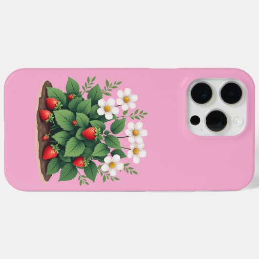 Coques Case-Mate iPhone Modern Strawberry Plant iPhone/iPad Case (Verso (horizontal))
