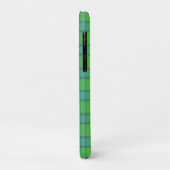 Coques Case-Mate iPhone Modern stylish green &blue Plaid tartan monogram (Dos/Gauche)