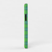 Coques Case-Mate iPhone Modern stylish green &blue Plaid tartan monogram (Dos/Droite)