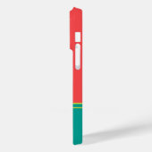 Coques Case-Mate iPhone Modern Summer Coral Aquamarine Monogram (Verso / Gauche)