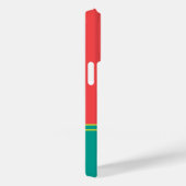 Coques Case-Mate iPhone Modern Summer Coral Aquamarine Monogram (Verso / Droite)