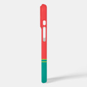 Coques Case-Mate iPhone Modern Summer Coral Aquamarine Monogram (Verso / Gauche)