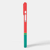 Coques Case-Mate iPhone Modern Summer Coral Aquamarine Monogram (Verso / Gauche)