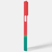 Coques Case-Mate iPhone Modern Summer Coral Aquamarine Monogram (Verso / Droite)