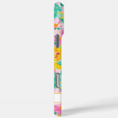 Coques Case-Mate iPhone Modern Sunflower Painting Monogrammed (Verso / Droite)