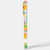 Coques Case-Mate iPhone Modern Sunflower Painting Monogrammed (Verso / Gauche)