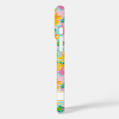 Coques Case-Mate iPhone Modern Sunflower Painting Monogrammed (Verso / Gauche)